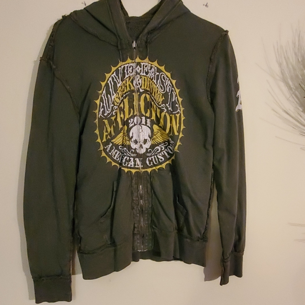 Affliction jacket reversible large